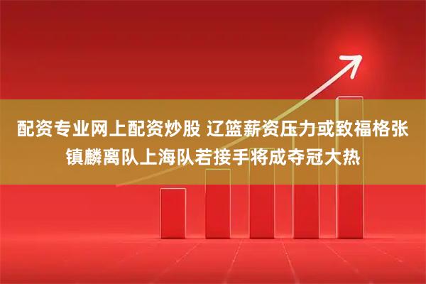 配资专业网上配资炒股 辽篮薪资压力或致福格张镇麟离队上海队若接手将成夺冠大热